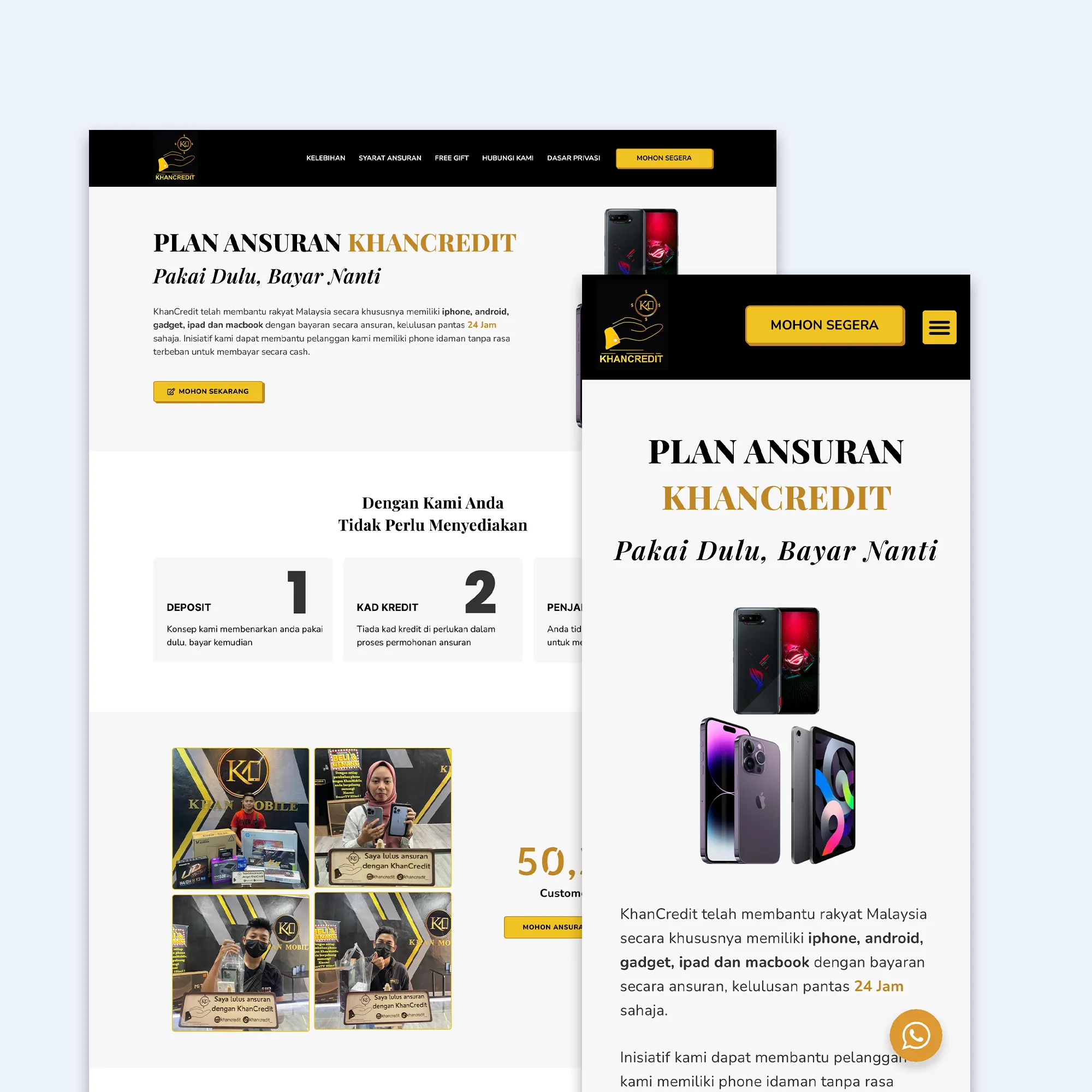 Khans Credit - Portfolio LamanWeb